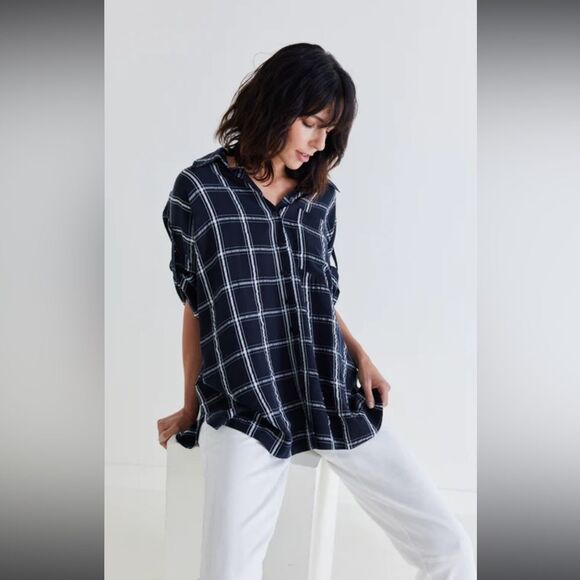 Old Navy Plaid Tunic Sz XXL - Picture 1 of 9